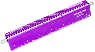 Alumicolor Select-a-Scale Architect Drafting Tool w/Rotating Calibration Rod (6IN, Purple)