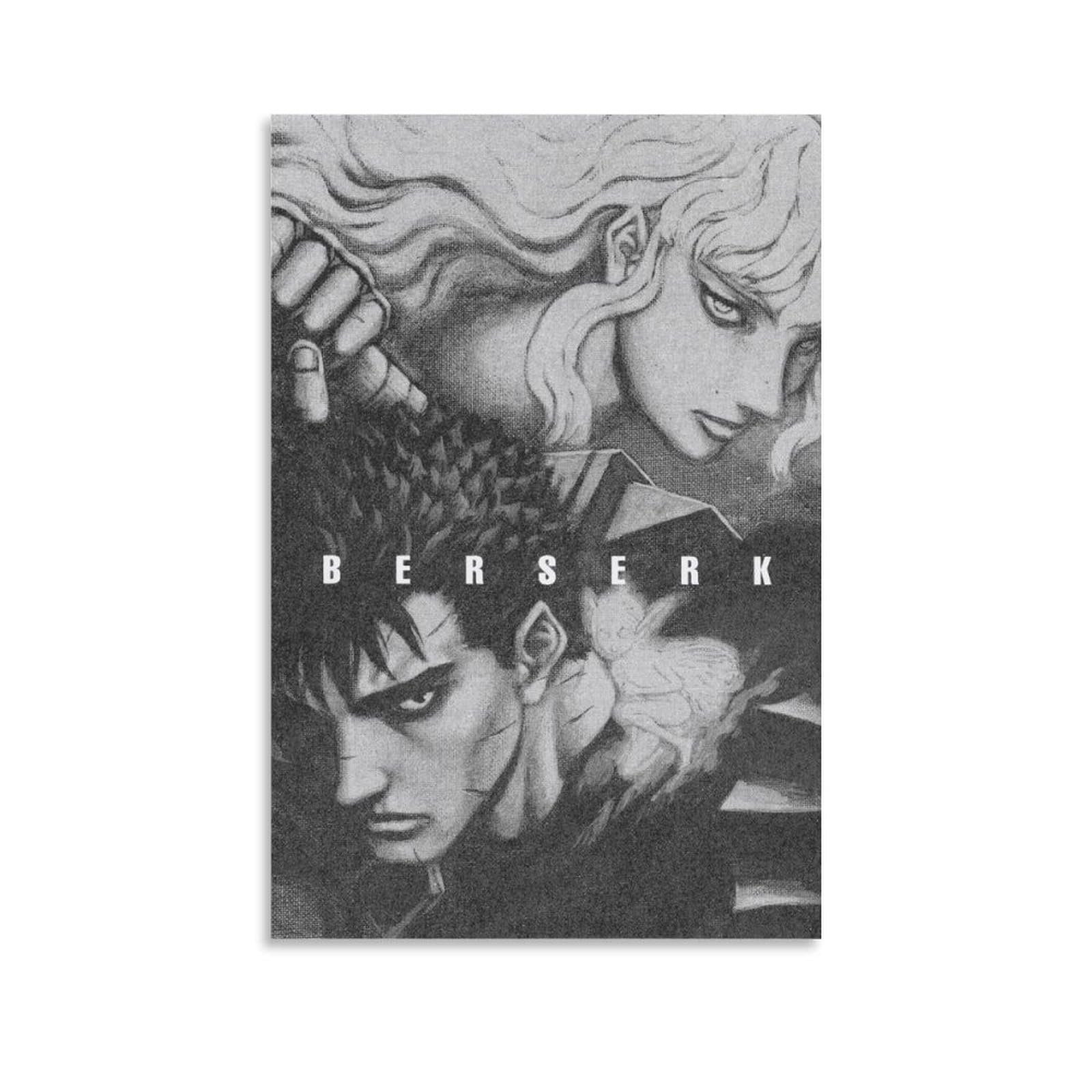 Amazon.co.jp: ベルセルクガッツグリフィスアニメキャンバスポスター