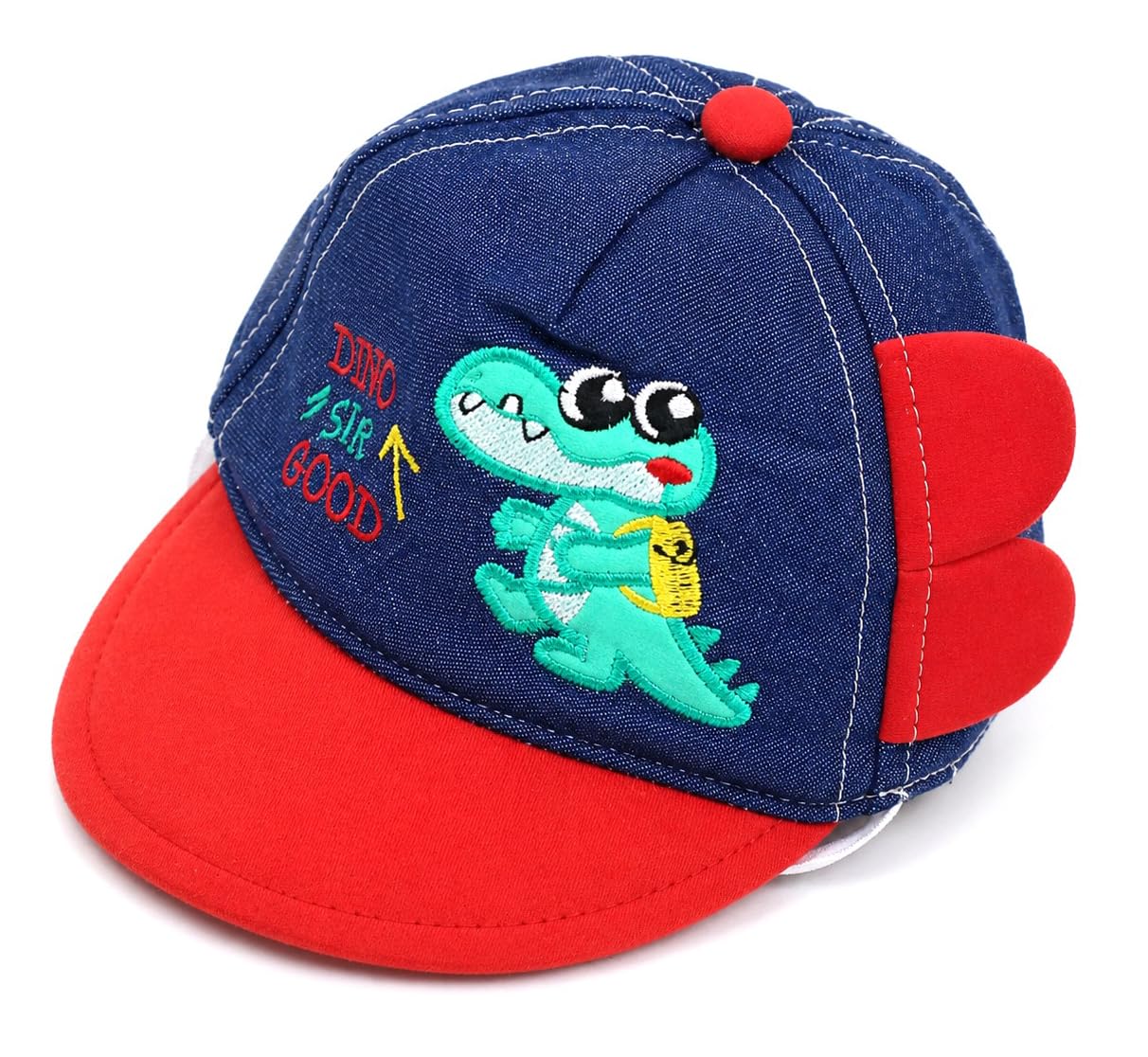 bold n elegant Cartoon Denim Cap for 1-6 Months Infant Baby Boy Girl | Cute Cartoon Hat Summer Cap for Children-picture-33
