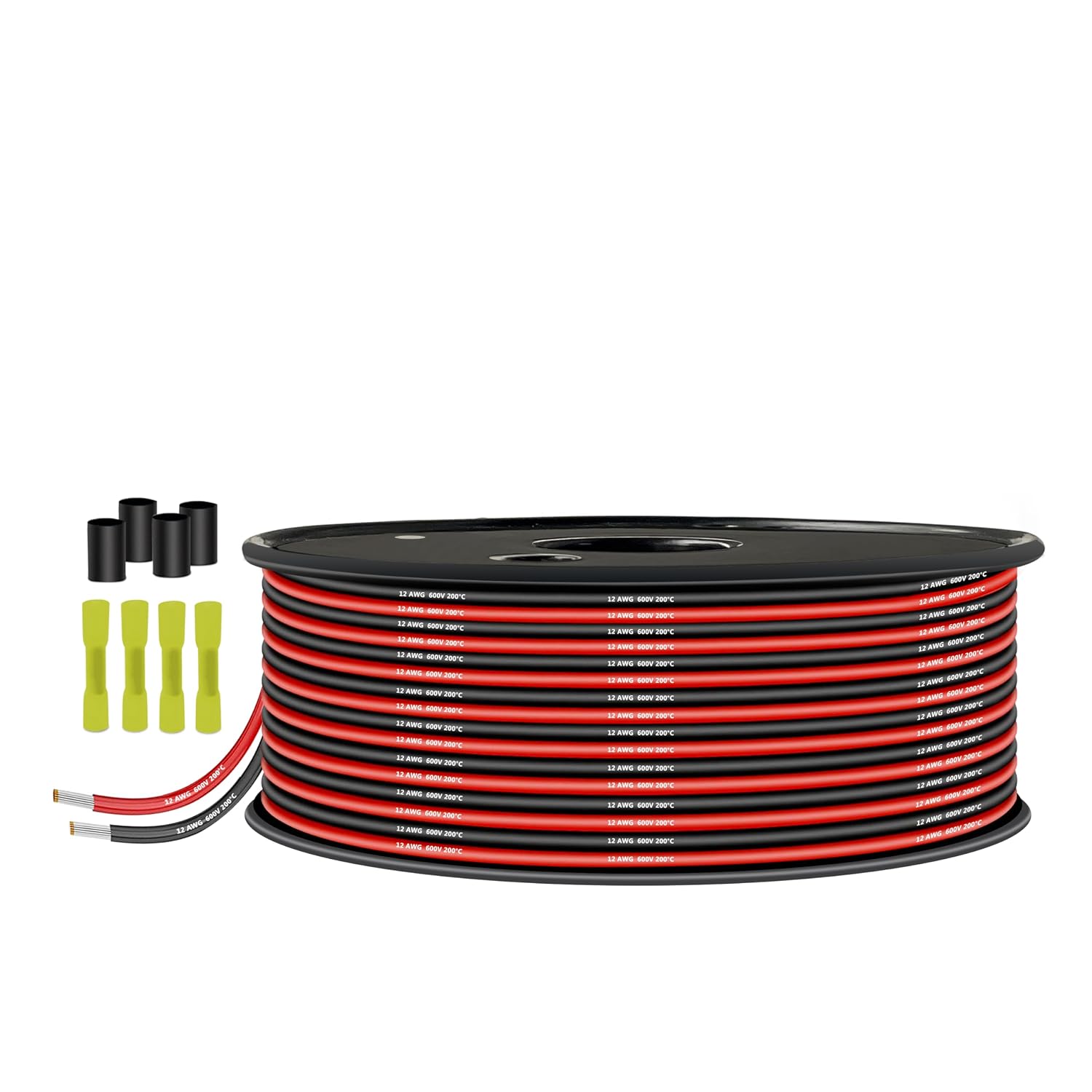 12AWG Silicone Cable 3.33 mm  Black/Red 2 x 3 m