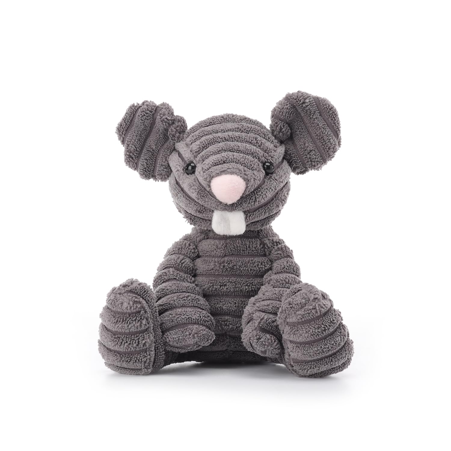 Apricot Lamb Corduroy Rat Mouse Plushies Stuffed Animals for Baby Girl and Boy, Soft Cute Plush Toys for Kids, 6 Inches
