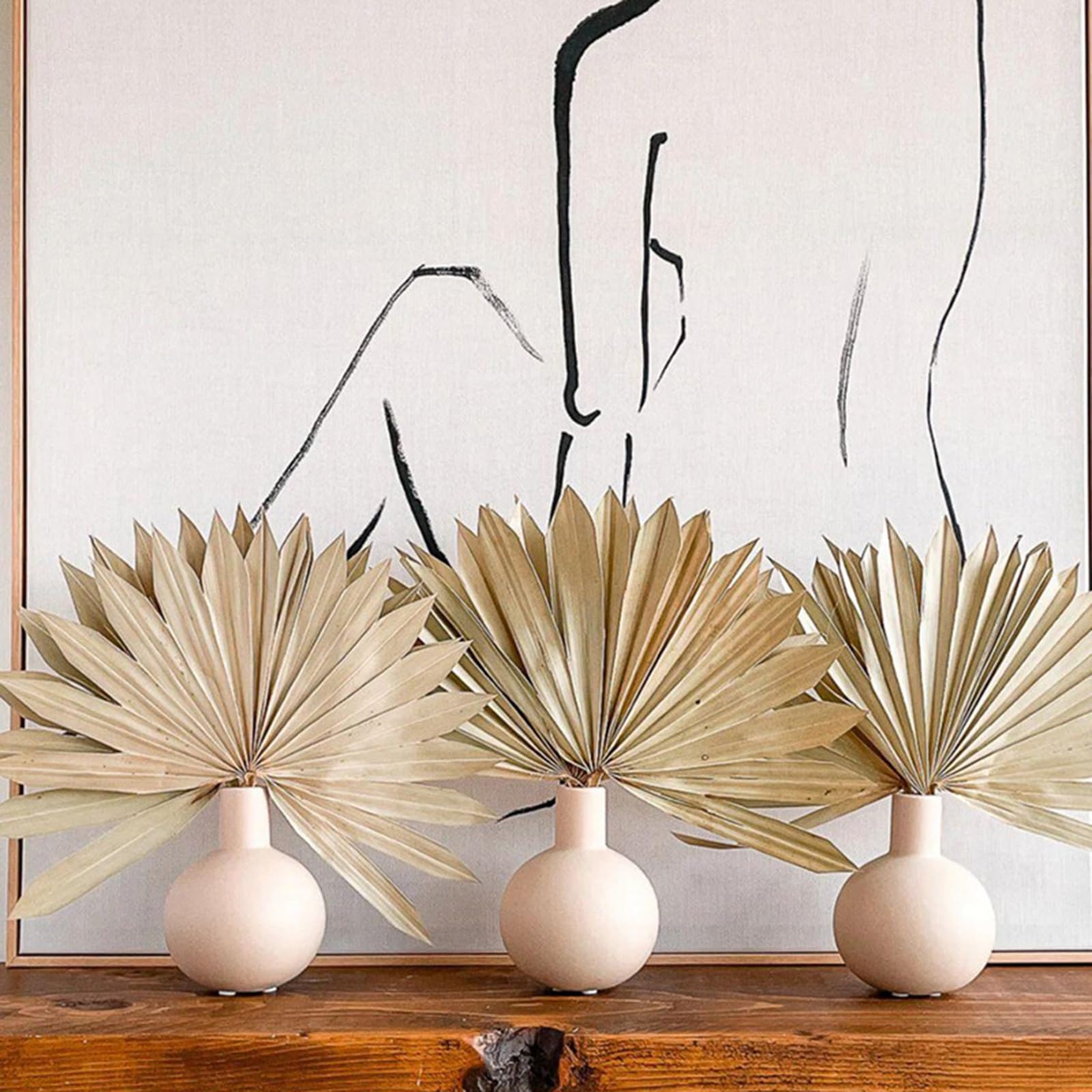 Set di 4 mini vasi in ceramica per fiori, piccoli vasi, vasi da fiori per soggiorno, design geometrico, vaso decorativo per erba della pampa