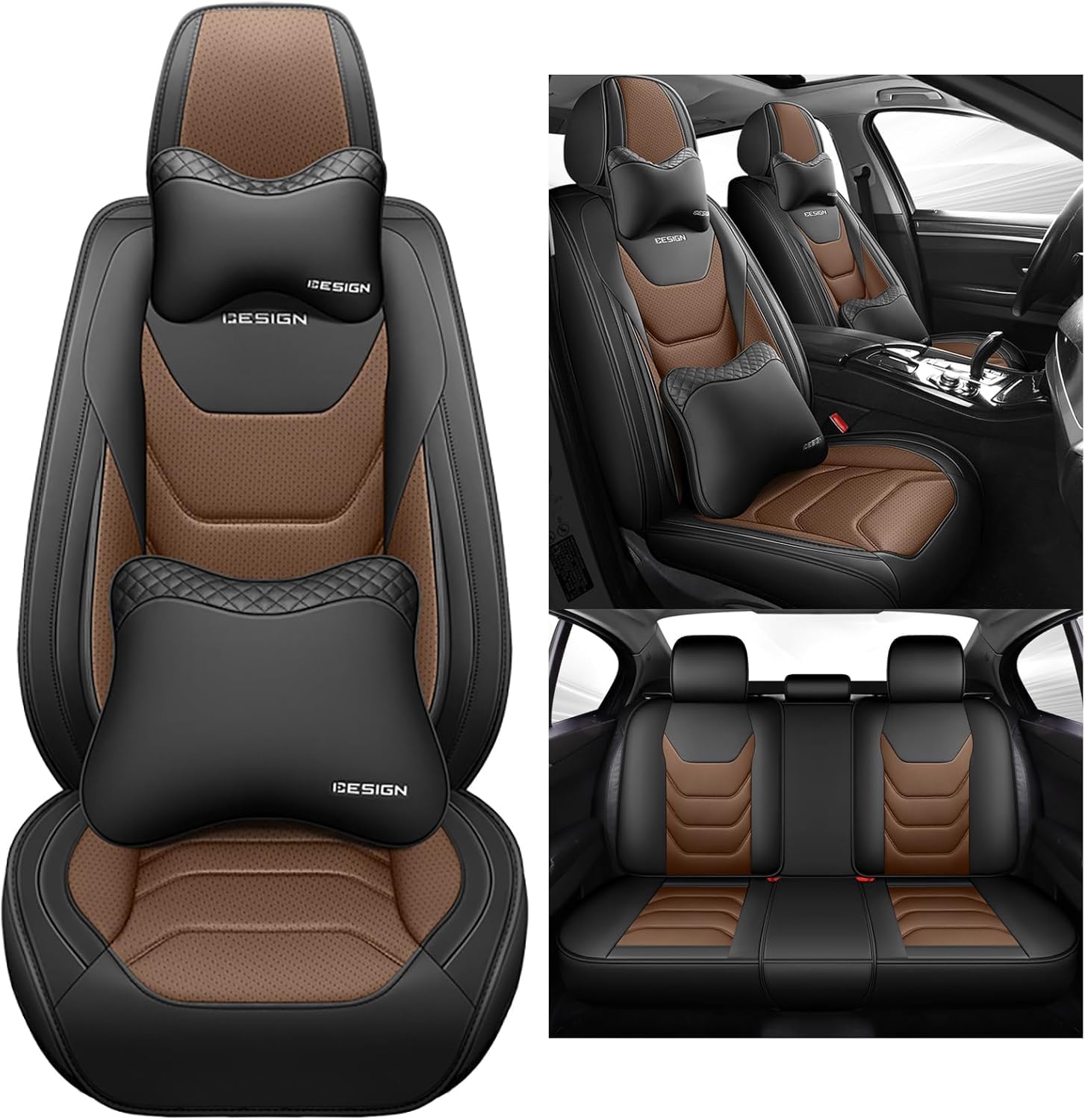 Pokrowce na siedzenia samochodowe pasują do Volvo S60L V40 V60 S60 Xc60 Xc90 Xc60 C70 S80 S40 uniwersalne akcesoria samochodowe, kawowe