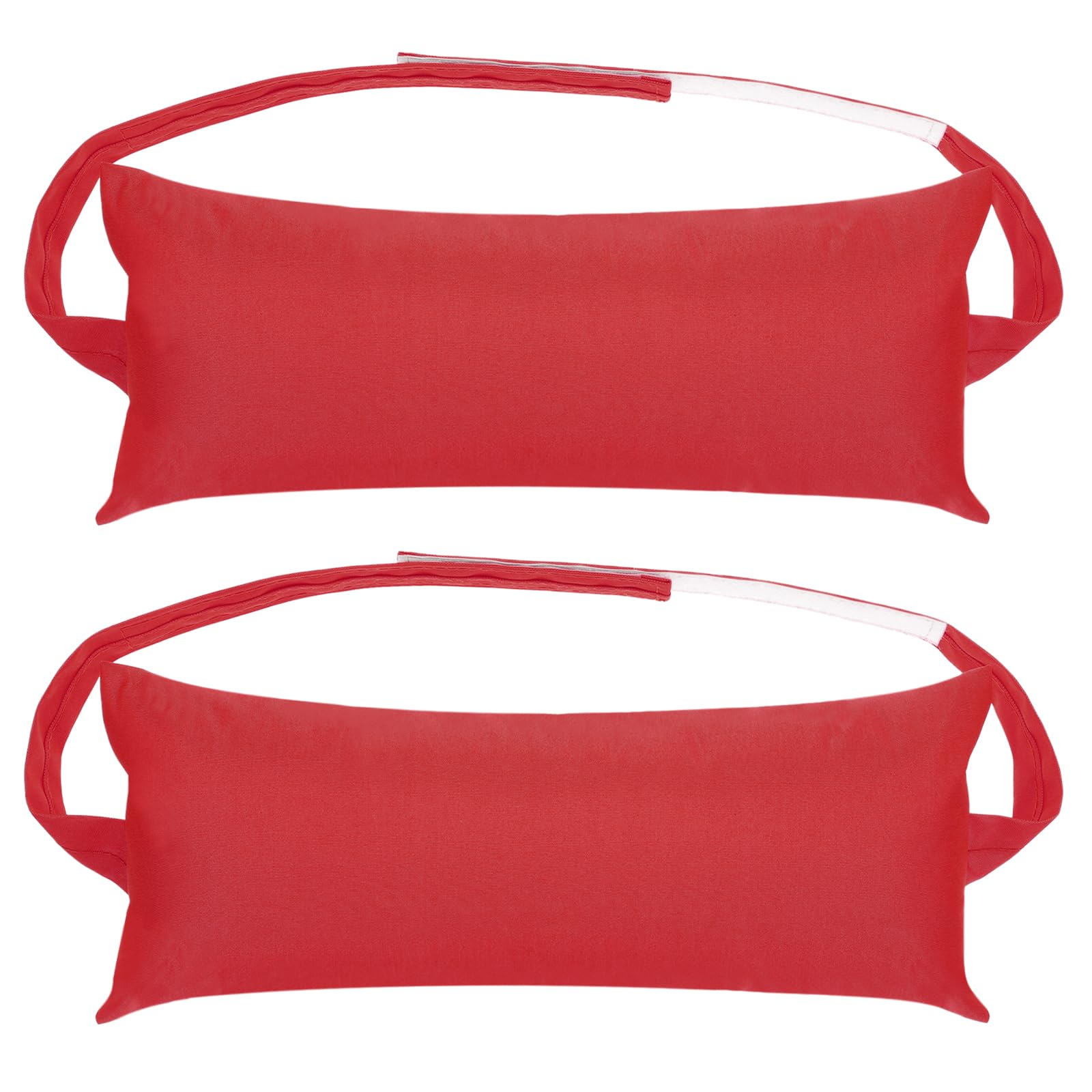 Coussin de chaise longue extérieur pour vos journées de plage et de détente au bureau en rouge Lot de 2
