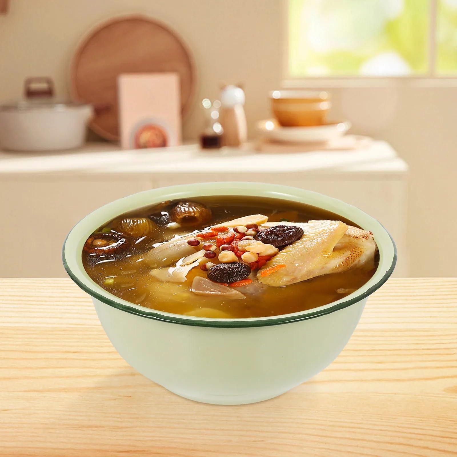 Bol De Esmalte Para Mezclar Juego De Mezcla Vintage Cuencos Cocina Esmaltados 3 Piezas