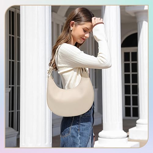 Miniatura 4 de Bolsos de hombro de 3 maneras de ajustar la correa de hombro para las mujeres impermeable de cuero con cierre de cremallera monederos bolsos hobo