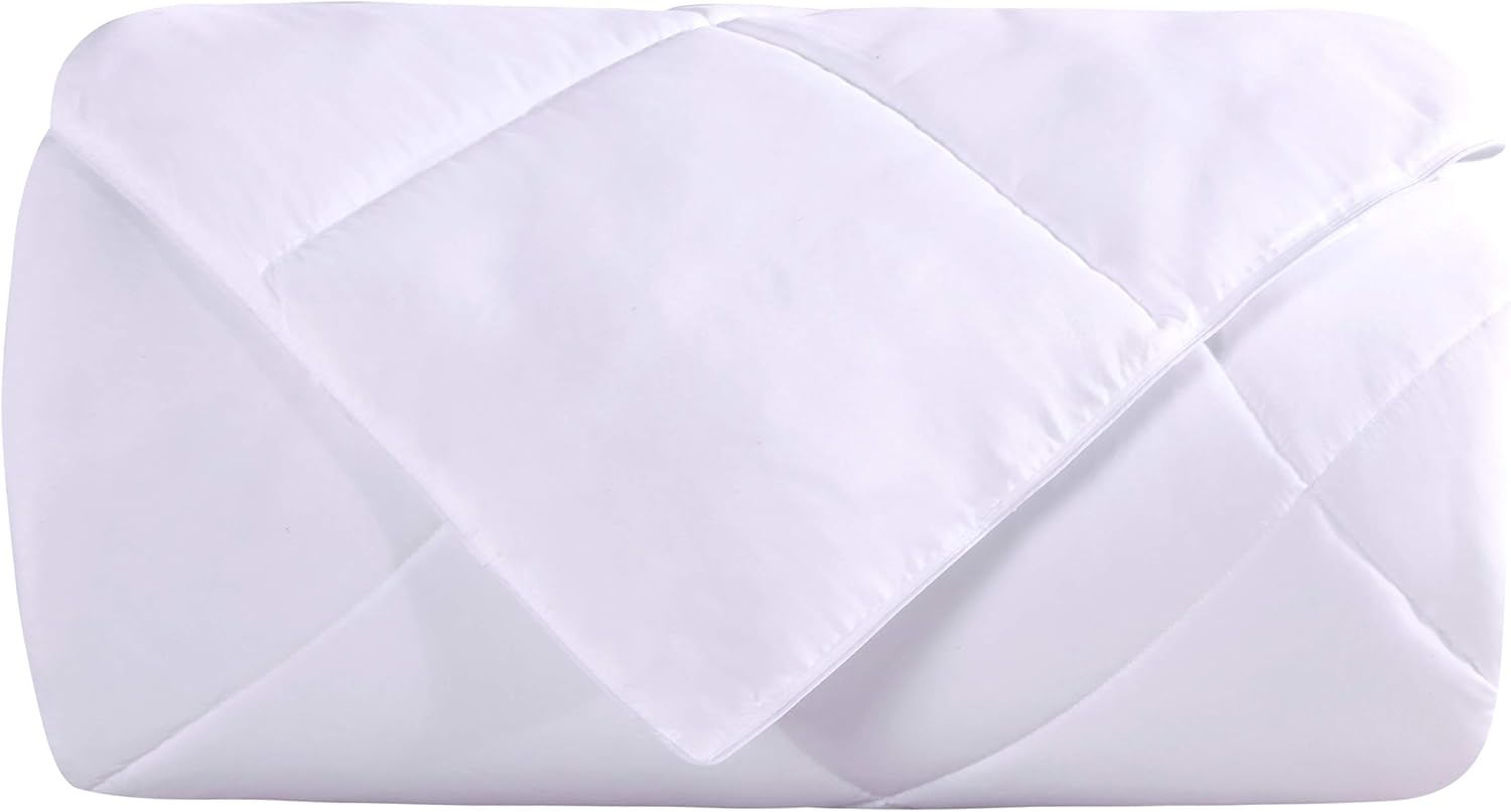 Royal Hotel Bedding White Down Alternative Queen Comforter with Corner Tabs - Hypoallergenic All-Season Plush Hotel Style Comforter, Duvet Insert Oversized Queen 92x98