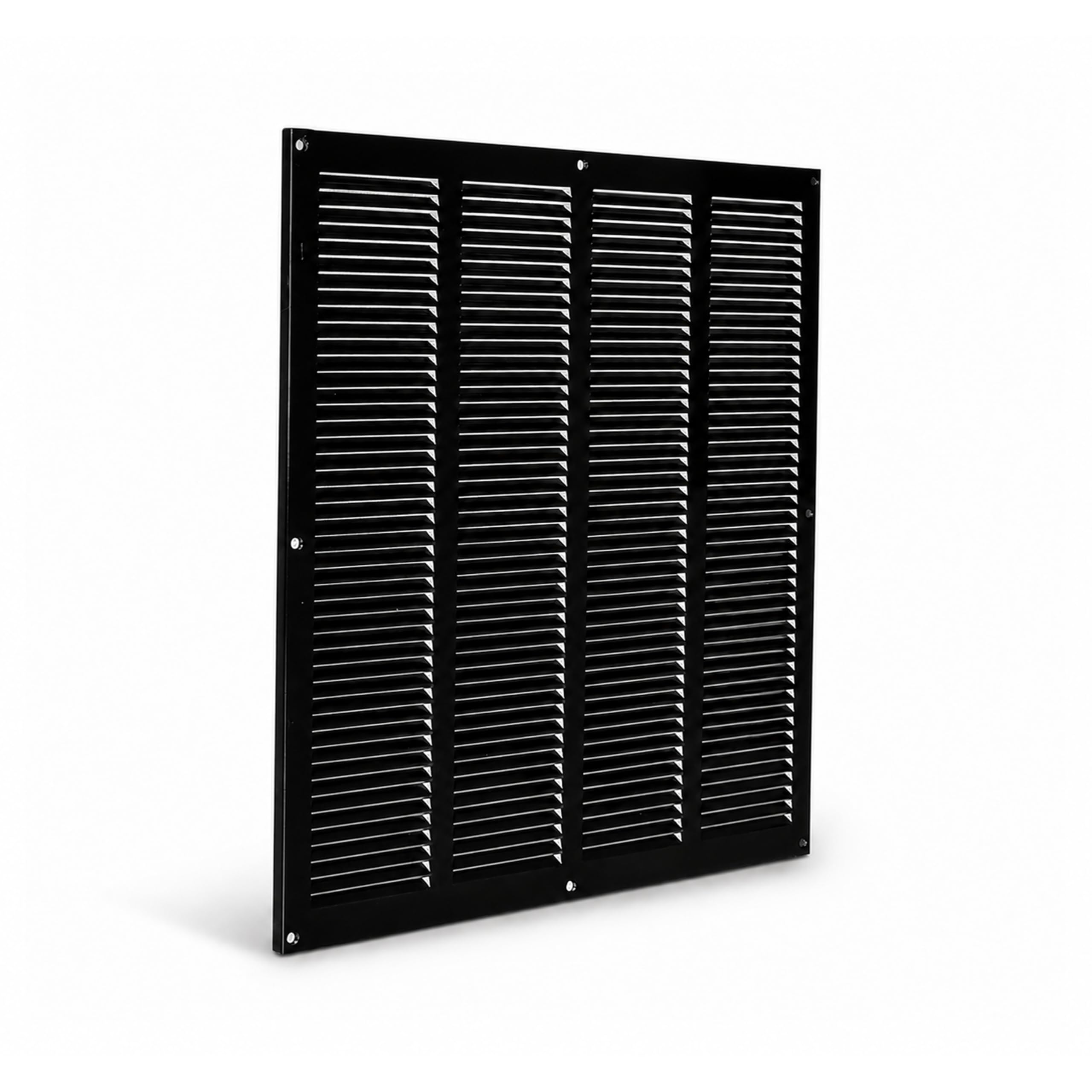 ECOPRO VENT 400 x 400mm Black Air Vent Cover – Galvanised Metal Air Vent Covers for Walls, Ceilings with Screen Mesh – Durable Louvre Vent Grille for Home, Office – Wall Vent Cover for Indoor, Outdoor