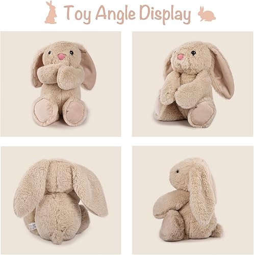 Miniatura 3 de TCBunny - Conejo de peluche para dormir de 11", para niños, llamado Coco Beige,Blanco,https://www.amazon.com/dp/undefined