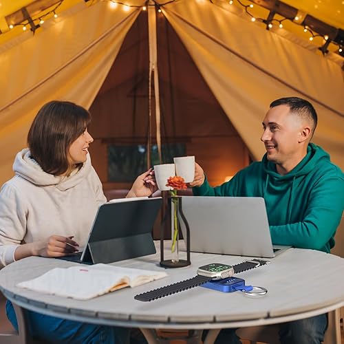 Miniatura 6 de i.VALUX for Apple Watch Charger Portable Magnetic i Watch Charger, Keychain Travel Accessories Smart Wireless Charging Battery Pack Power Bank for