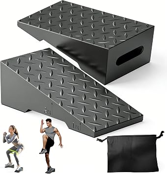 Steel Squat Wedge, 2 Pcs 800 lbs Max Capacity Block for Deeper Squat