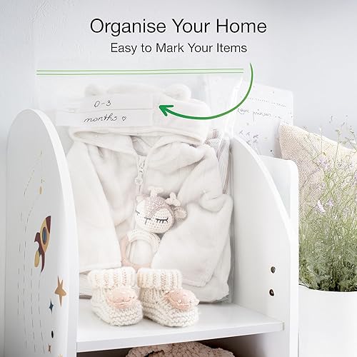 Miniatura 8 de Bolsas para congelador de 2 galones, 25 unidades, resellables, doble cremallera, a prueba de fugas, más de 3 mil de grosor, bolsas de congelador de