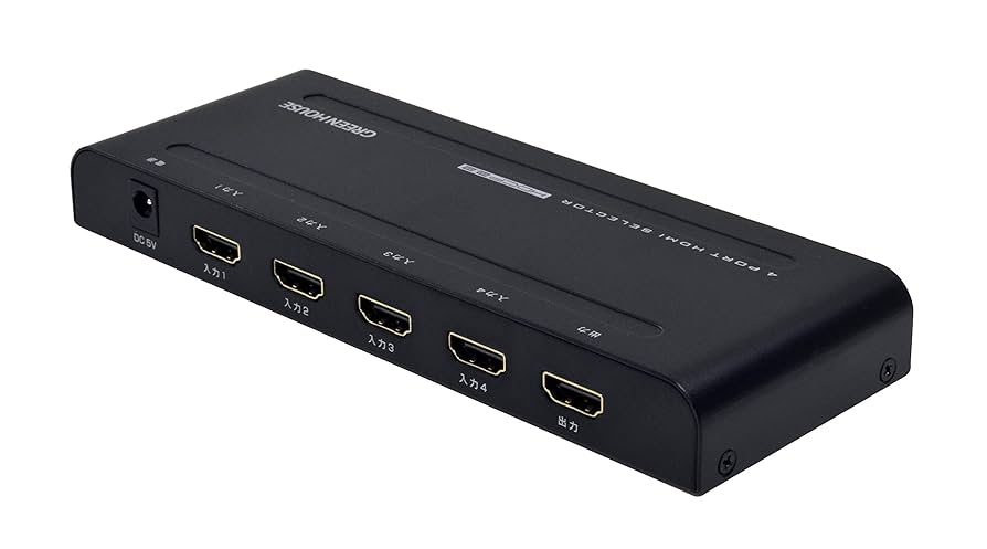 (未使用･未開封品)グリーンハウス 4K対応 HDMIセレクタ 4ポート HDCP2.2 AC給電 GH-HSWG4-BK Amazon | グリーンハウス 4K対応 HDMIセレクタ 4ポート HDCP2.2