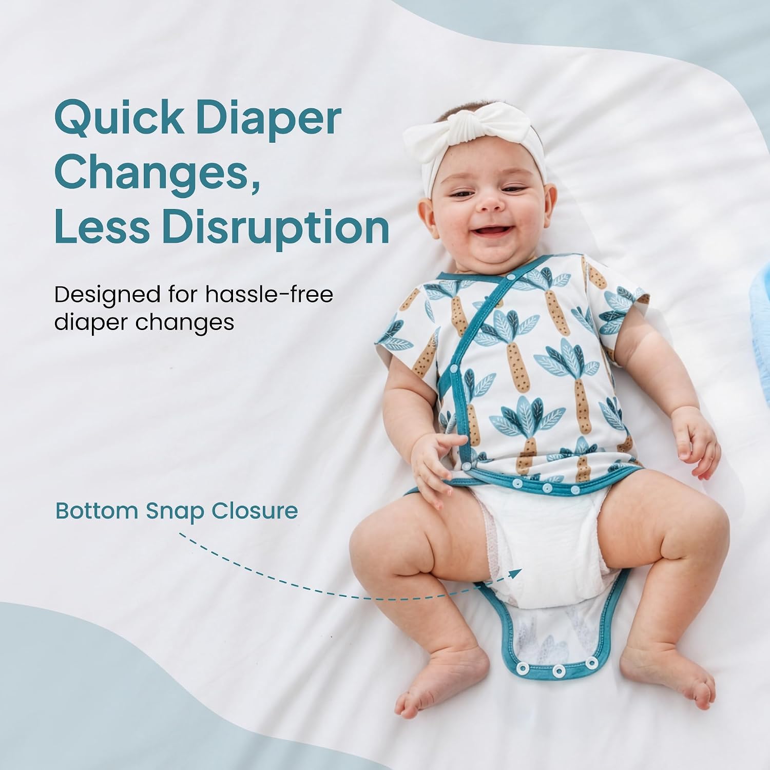 i-baby Unisex Baby Onesies Bodysuits, Newborn Onesies with Smart Outlast® Temperature Regulation, Baby Essentials 2-pack