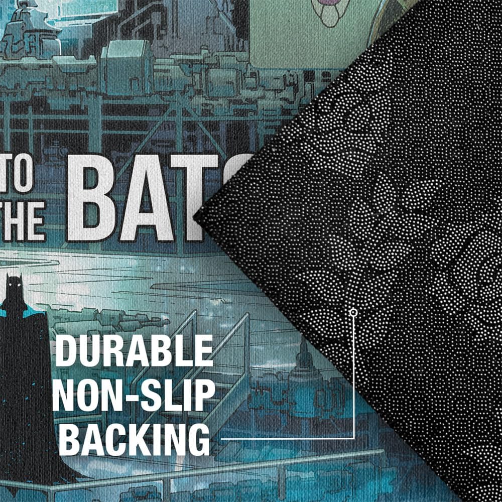 GRAPHICS & MORE Anti-Slip Indoor Doormat, 20” x 31.5” Batman Batman Welcome to The Batcave, Floor Mat for Inside Entry Way/Back Door Garage Mudroom Home and Office, Low Profile