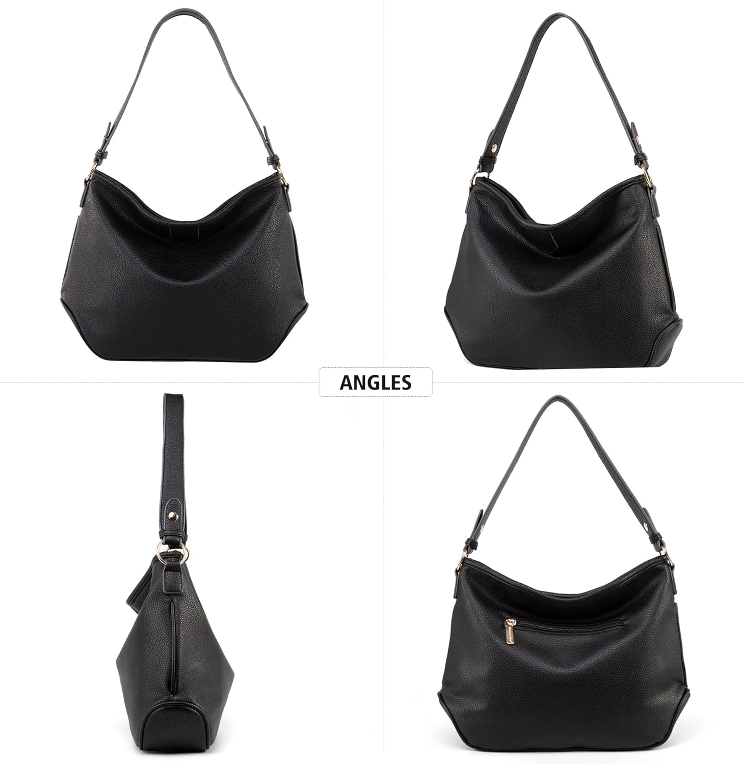 Hobo Bag for Women Shoulder Crossbody Purse Work Daily Handbags with Adjustable Strap - Image 6