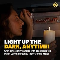 Vista 2 de Mann Lake Molde de vela "cono de emergencia