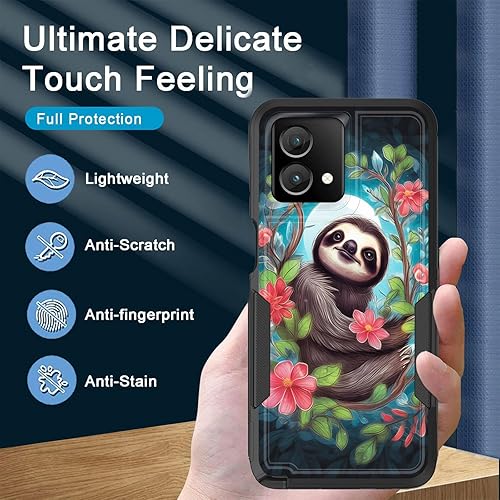 Miniatura 4 de Funda para Moto G Stylus 5G 2023, resistente de doble capa híbrida de policarbonato duro, goma suave, a prueba de golpes, funda protectora