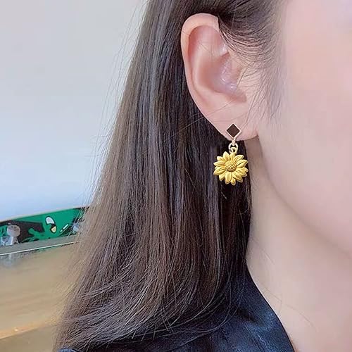 Miniatura 6 de BronaGrand 60pcs Sunflower Pendant Charms Alloy Sunflower Bead Charms Flower Charms Pendants Craft Supplies for DIY Jewelry Earrings Necklace