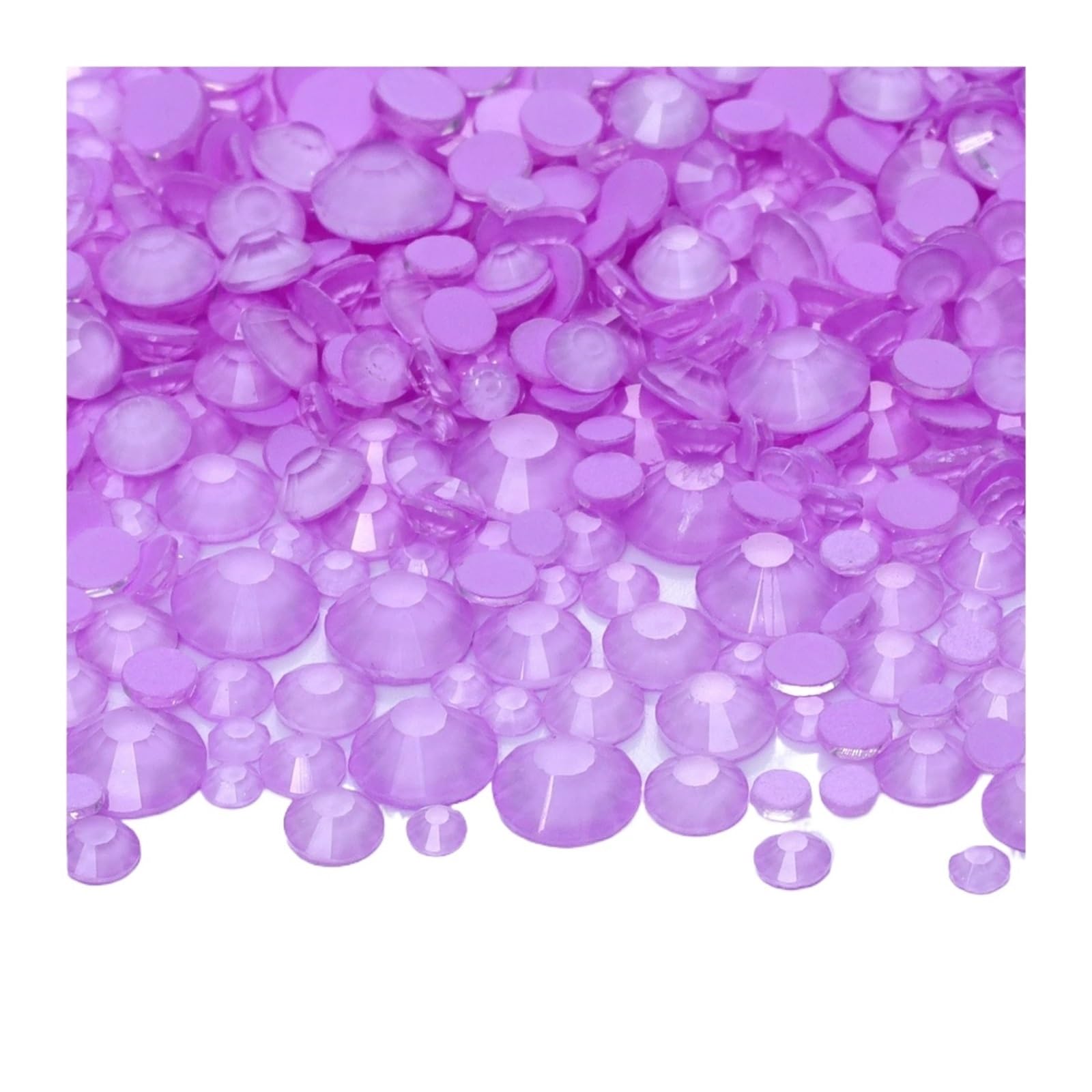 Strass en verre couleur néon à coller pour nail art et customisation manuelle haute brillance