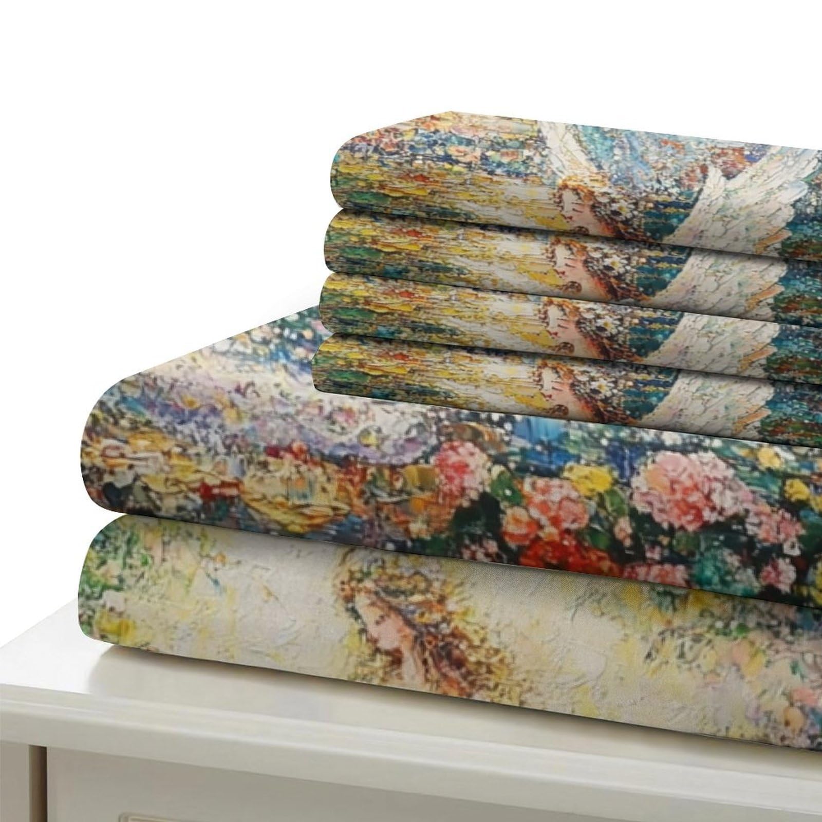 Fantasia di delfini Impressione 3D 3 pz fodera per edredone scena d'acqua angelica coperteletto microfibra zip antiacari per ragazze adolescenti adulti King（220x240cm）
