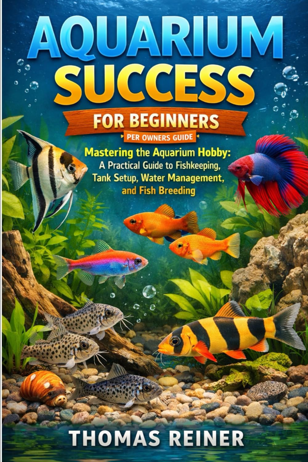 AQUARIUM SUCCESS FOR BEGINNERS: Mastering the Aquarium Hobby: A Practical Guide to Fishkeeping, Tank Setup, Water Management, and Fish Breeding.