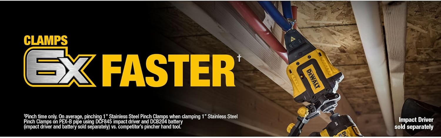 DEWALT IMPACT CONNECT PEX Pinch Clamp Attachment for Impact Driver, Plumbing Tool (DWAPXPIR) - Image 16