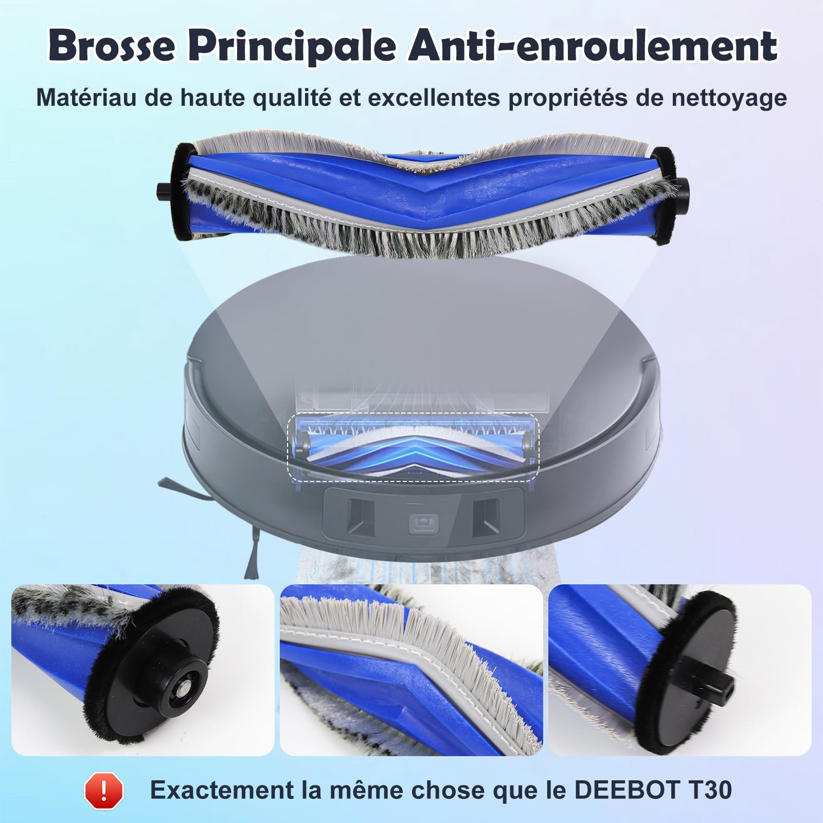 Kit D'accessoires De Rechange Pour Robot Aspirateur Ecovacs Deebot T30 / T30 PRO OMNI / T30S