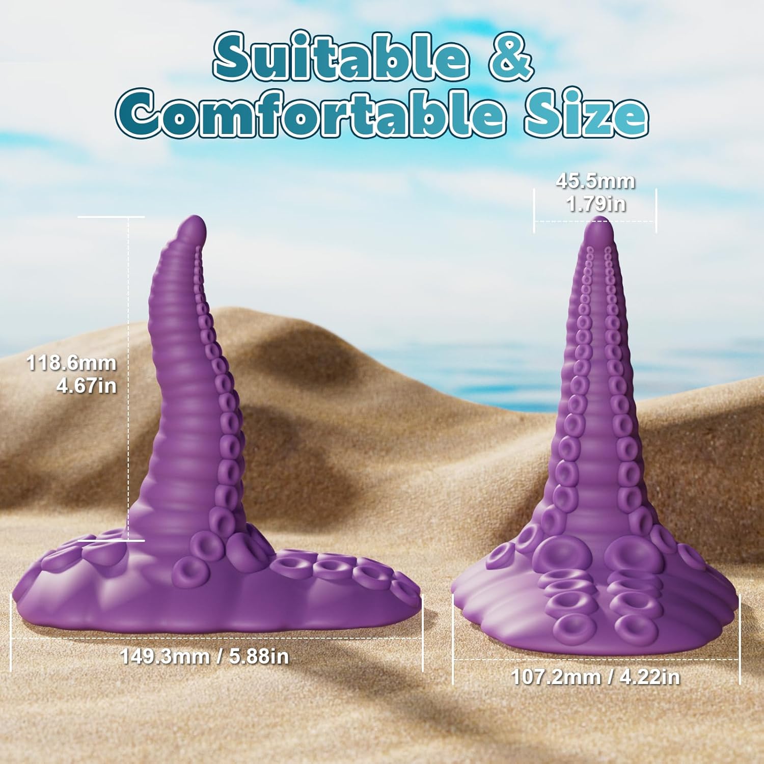 Sex Toys Riding Monster Dildos - Adult Toys Fantasy Tentacle Dildo Vibrator with 10 Modes for G Spot Vagina Anal Sex, Vibrating Suction Cup Vibrator Silicone Dragon Dildo, Women Adult Sex Toys Games