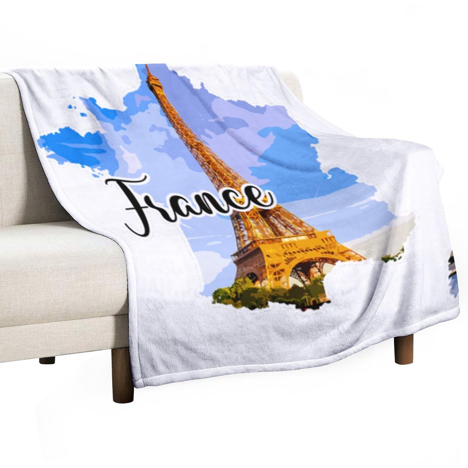 Couverture polaire paysage urbain pour des soirées cocooning confortables en famille