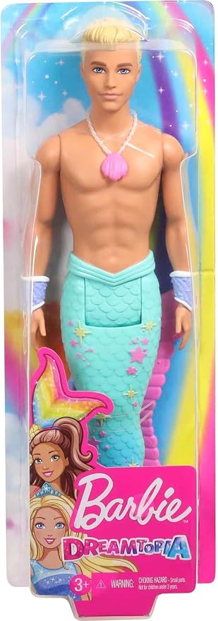 Muñeco Barbie Dreamtopia Merman con Cola Arcoíris 12 pulg miniatura 8