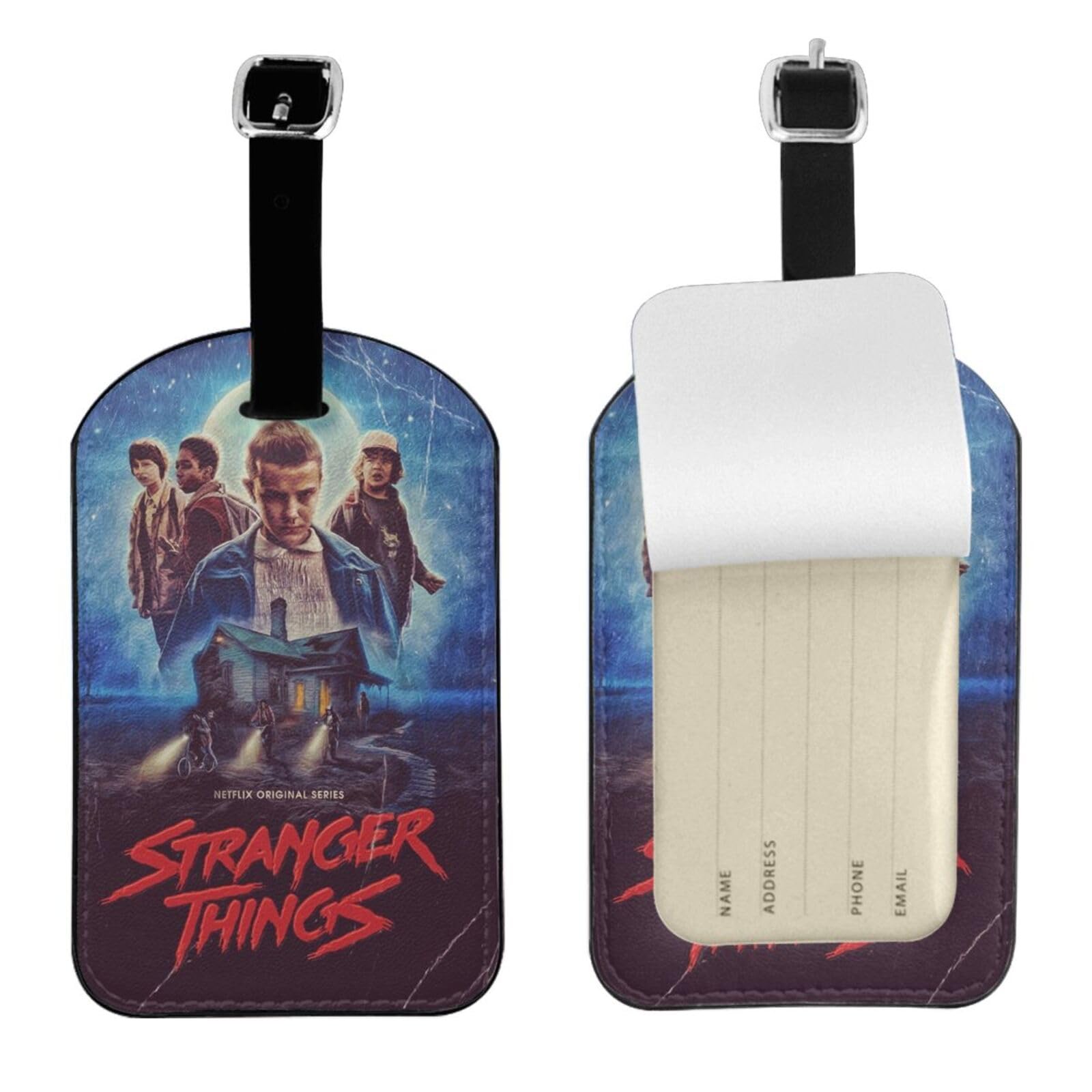 Amazon.co.jp: ストレンジャー シングス 荷物タグ ラゲージタグ Pu