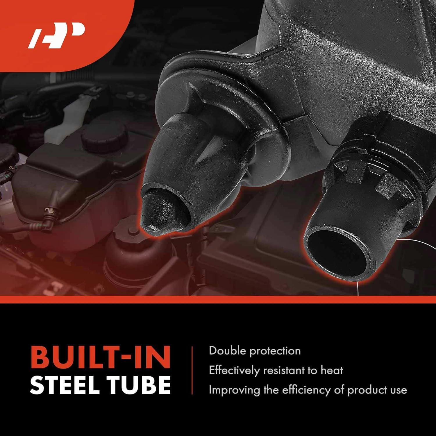 A-Premium Coolant Overflow Reservoir Tank [with Cap & Sensor] Compatible with BMW 540i 2017, 540i xDrive 2017 & 740i 2016-2017, 740i xDrive 2017, 3.0L, Replace # 17138610656, 17138742975, 17139487210