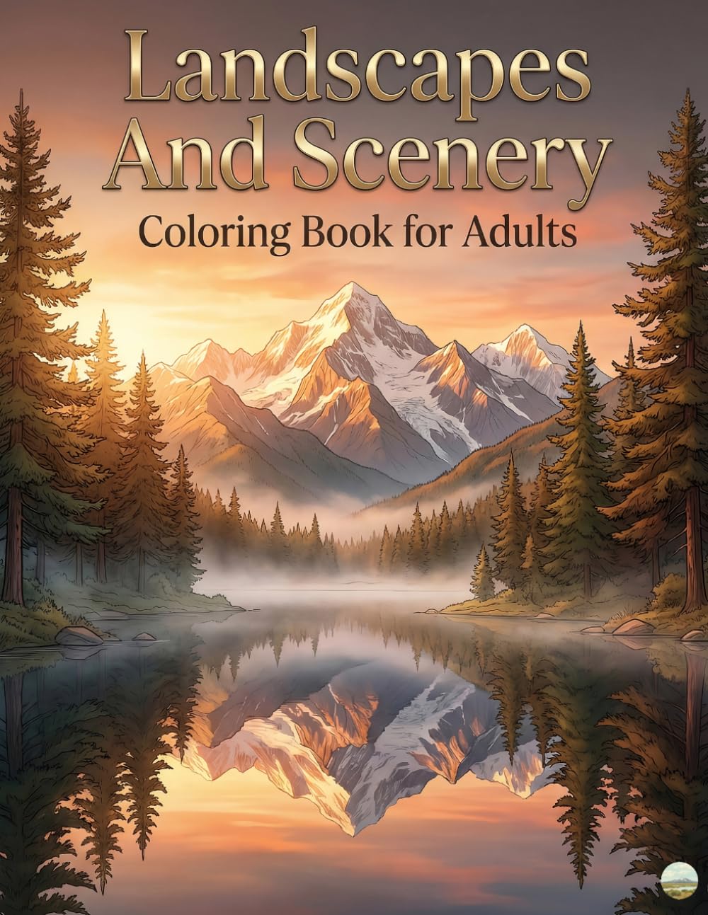 Landscapes And Scenery Coloring Book for Adults: Size 8.5*11 | Pages 104 | 50 Stunning Nature Designs for Relaxation, Stress Relief and Mindful Creativity | Color Test Page Included