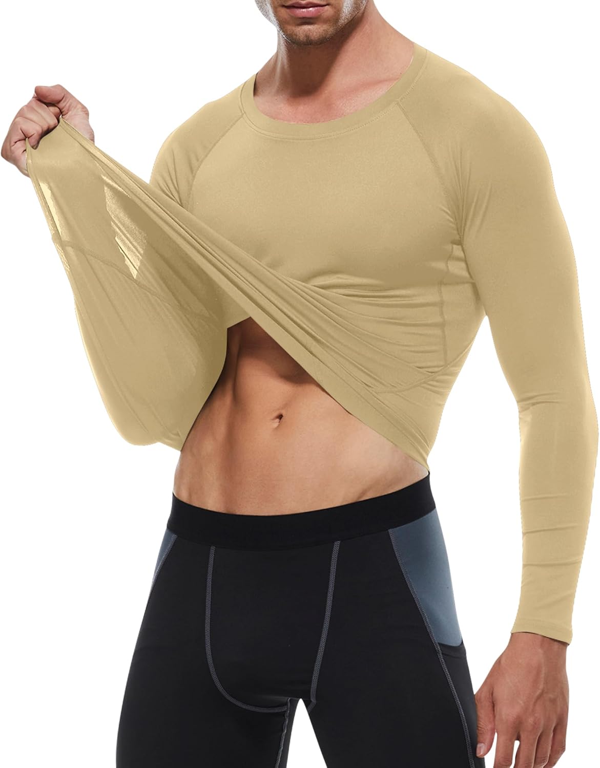 SPVISE 1 or 3 Pack Men's Compression Shirts Long Sleeve Workout Gym T-Shirt Running Top Cool Dry Sports Baselayer Undershirts - Image 5