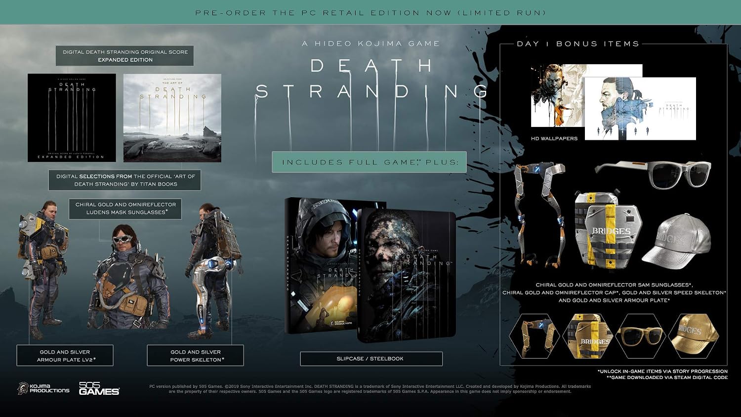 505 Games Death Stranding Steelbook Deluxe Edition Premium PC image 2