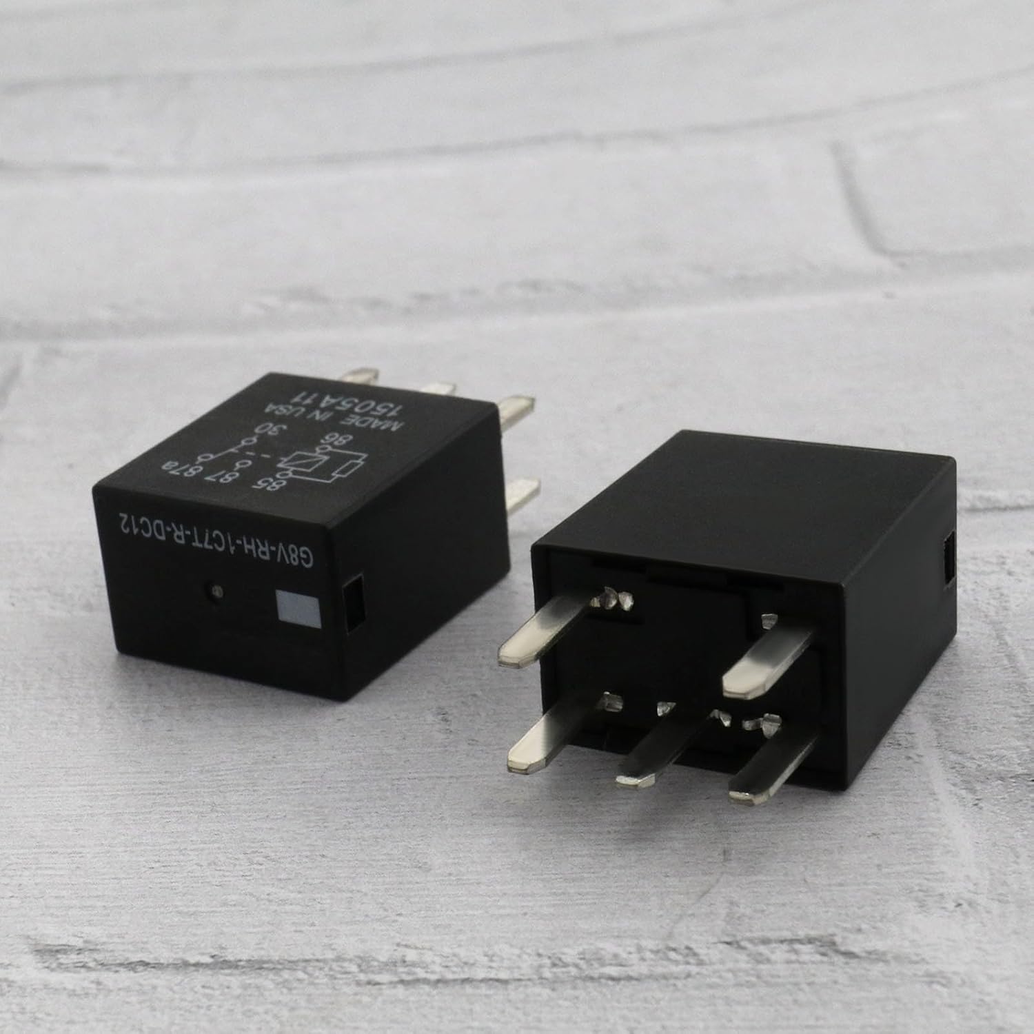 2PCS 5 Pin Automotive Relay Replacement G8V-RH-1C7T-R-DC12V SPDT Car Relay Switch Auto Relay Contactor for Automobiles Ships Motorboats