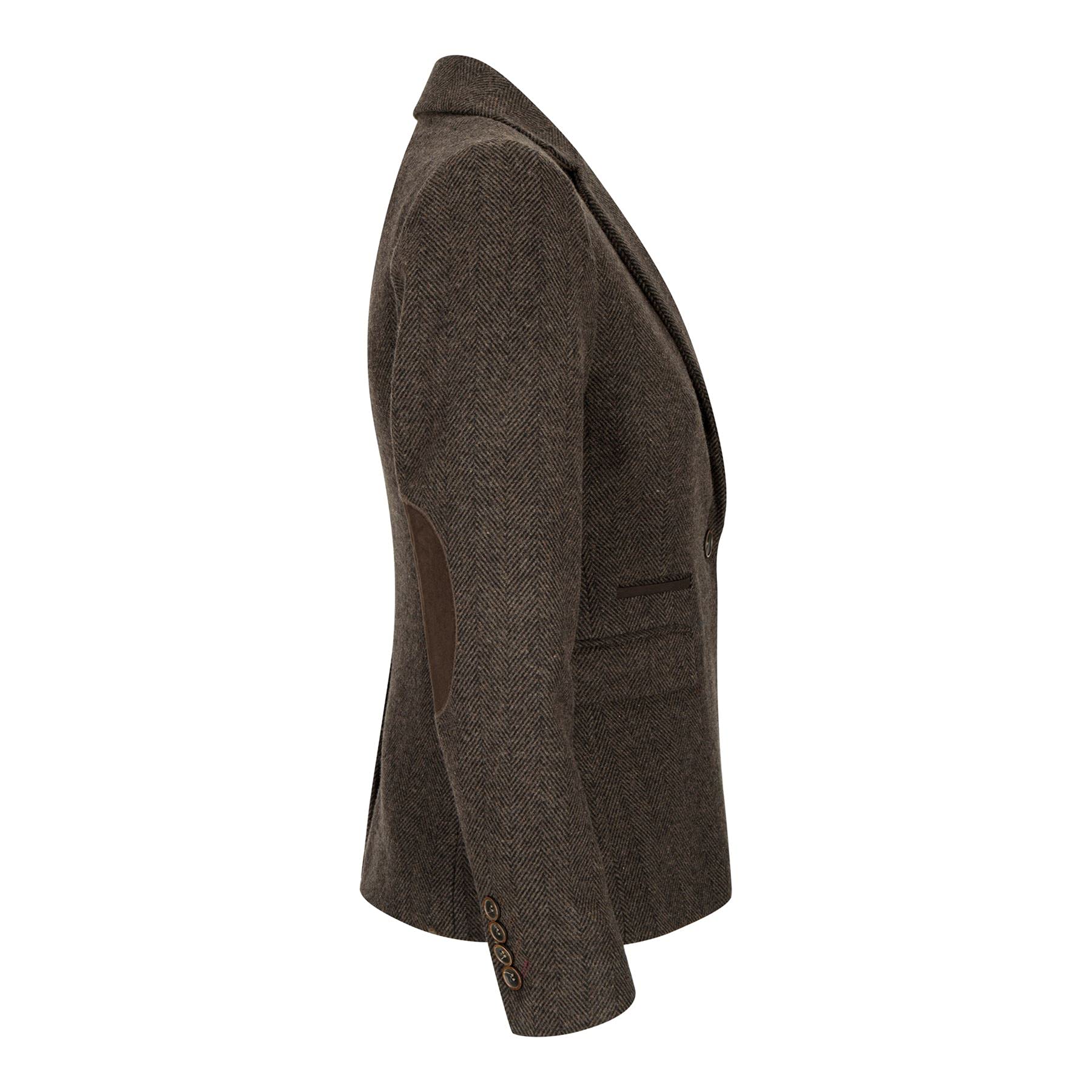 TruClothing.com Damenhose Fischgräte Tweed Design Braun 1920er Era Vintage Retro