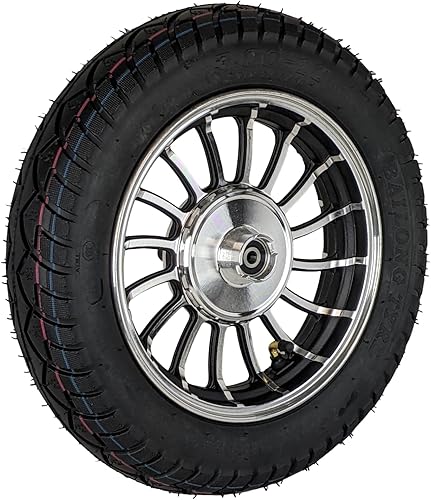 Miniatura 9 de RedCap Rueda trasera de 10 pulgadas y conjunto de neumático 3.5-10 para scooter ciclomotor de 50cc GY6 QMB139 para unidades de freno de tambor Sunny