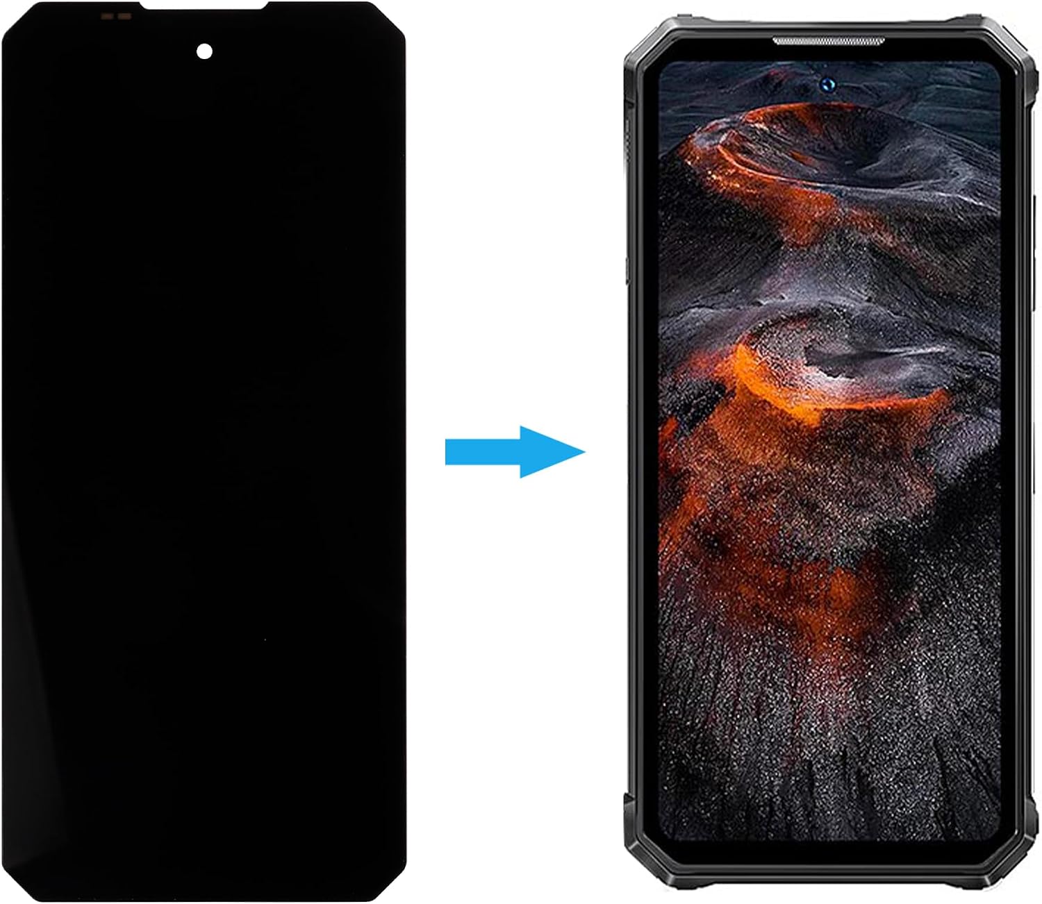 [New] Duotipa LCD Display Touch Screen Digitizer Assembly Replacement for Oukitel WP17/WP19 6.78" with Technical Repair Tools Kit-Black.