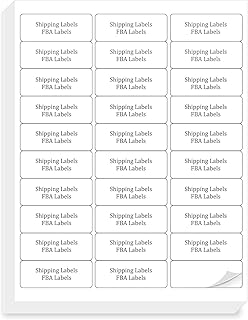 1" x 2-5/8" Shipping Address Labels, 900 Count Adhesive Stickers Labels for Laser/Inkjet Printer, 30 per Page [Paper 8.5" x 11"] Printable Mailing Labels