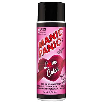 MANIC PANIC Cool Deep Pink Color Depositing Conditioner - Love Color Hair Conditioner Keeps Hair Vibrant, Nourished & Refreshed - Formulated with Shea Butter & Quinoa - Fuschia Fever 8oz
