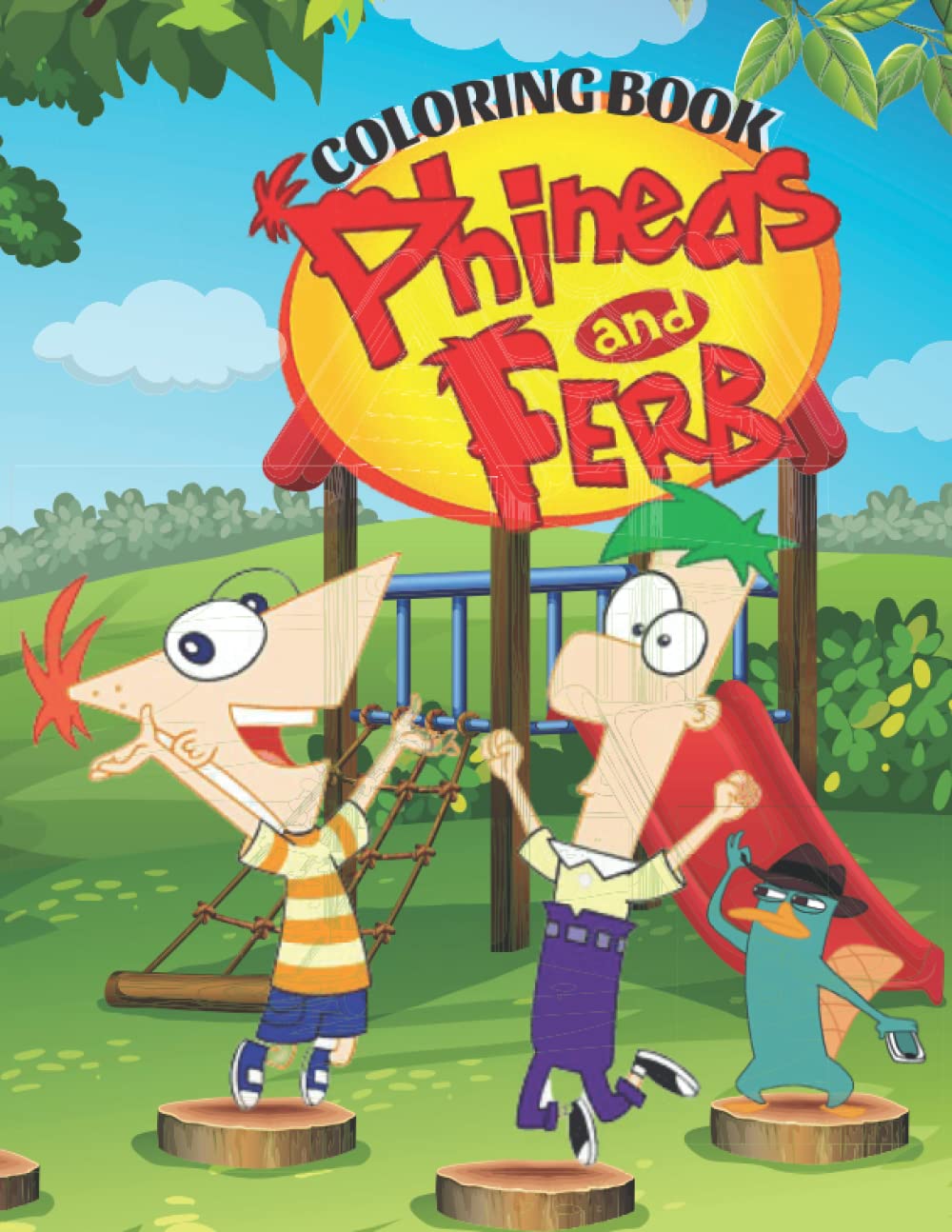 Buy Phìneas and Fèrb Coloring Book: 100 One Sided Phìneas and Fèrb ...
