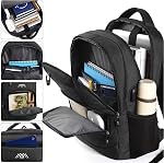 Laptop Backpack for Men and Women with Computer Compartment & USB Port,Back Pack for Travel Business Work University,School Backpack for Teen Boys Sac à Dos Ordinateur Portable