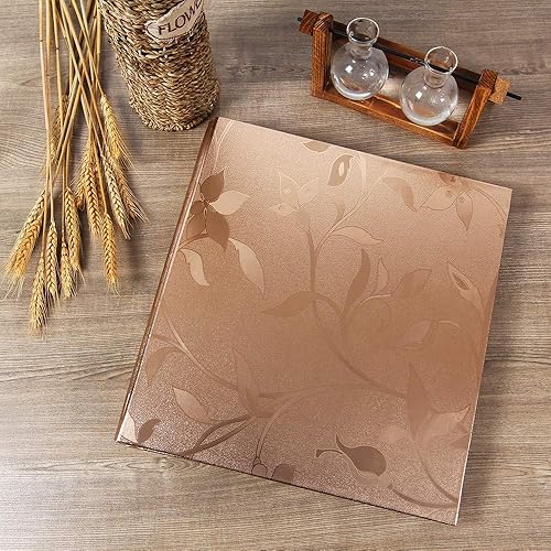 Vista 49 de Vienrose - Álbum grande de fotos (1000 compartimentos), funda de piel sintética, para álbum de boda, familiar, bebé, aniversario, graduación