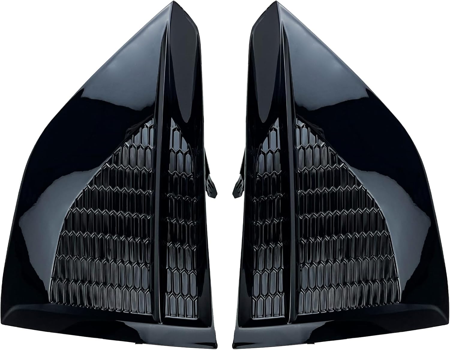 62256-9HF0B Front Lower Fog Light Cover 2023-2024 Compatible with Nissan Altima Trim Bezel Mesh Grille Cover, Glossy Black