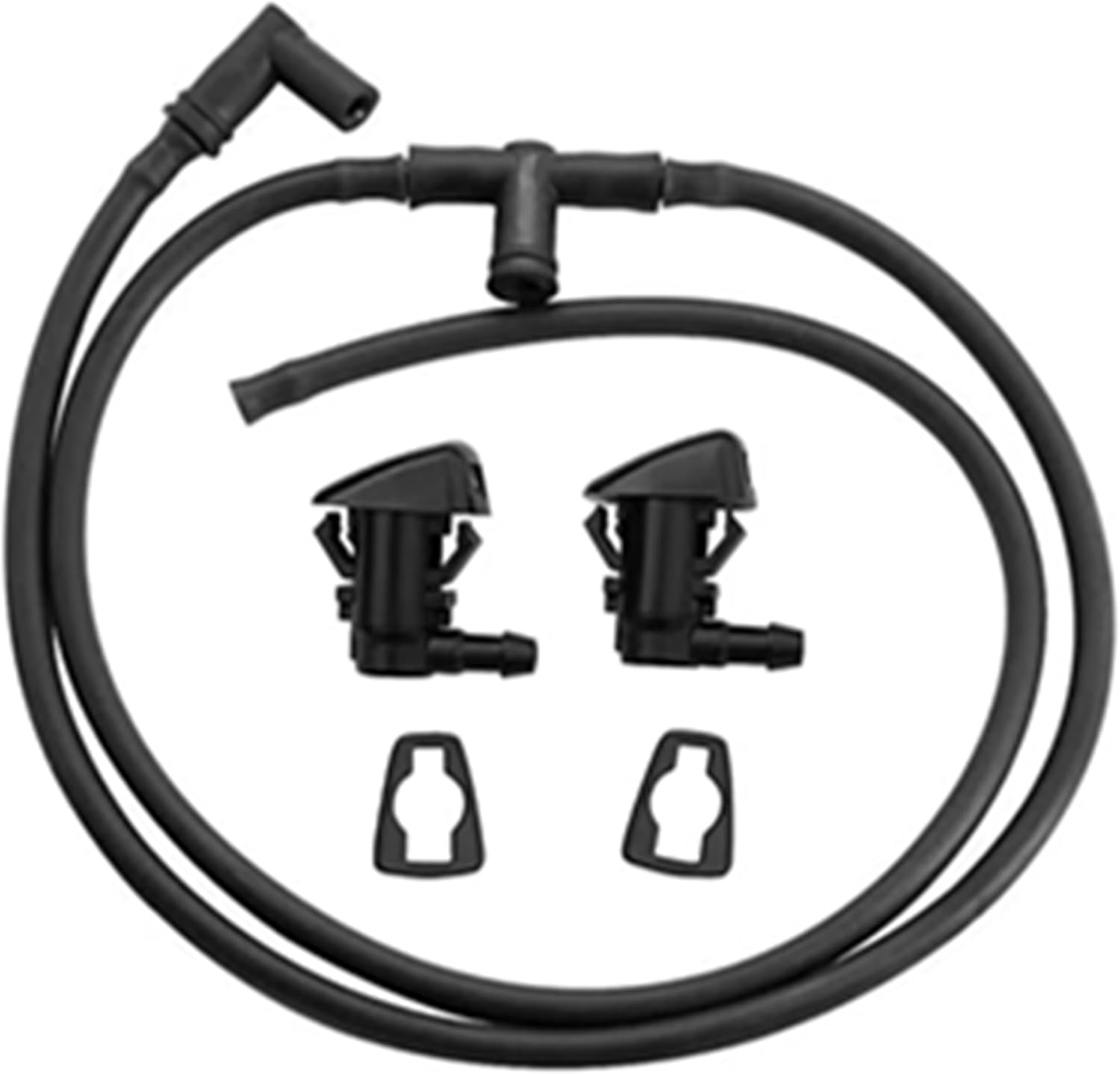 7C3Z-17K605-A Windshield Washer Nozzle for Ford F250 F350 F450 F550 Super Duty 2008-2016 & Hose Kit BC3Z-17K605-B BC3Z-17603-A
