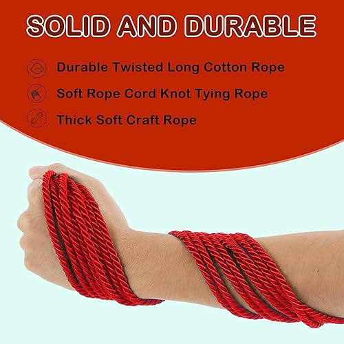 Miniatura 4 de Cuerda trenzada de nailon, diseño altamente duradero y ligeramente brillante, cuerda de poliéster trenzada, cuerda de nailon gruesa multiusos