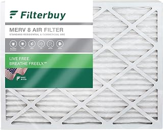 Filterbuy 18x25x1 Air Filter MERV 8 Dust Defense (1-Pack), Pleated HVAC AC Furnace Air Filters Replacement (Actual Size: 17.50 x 24.50 x 0.75 Inches)