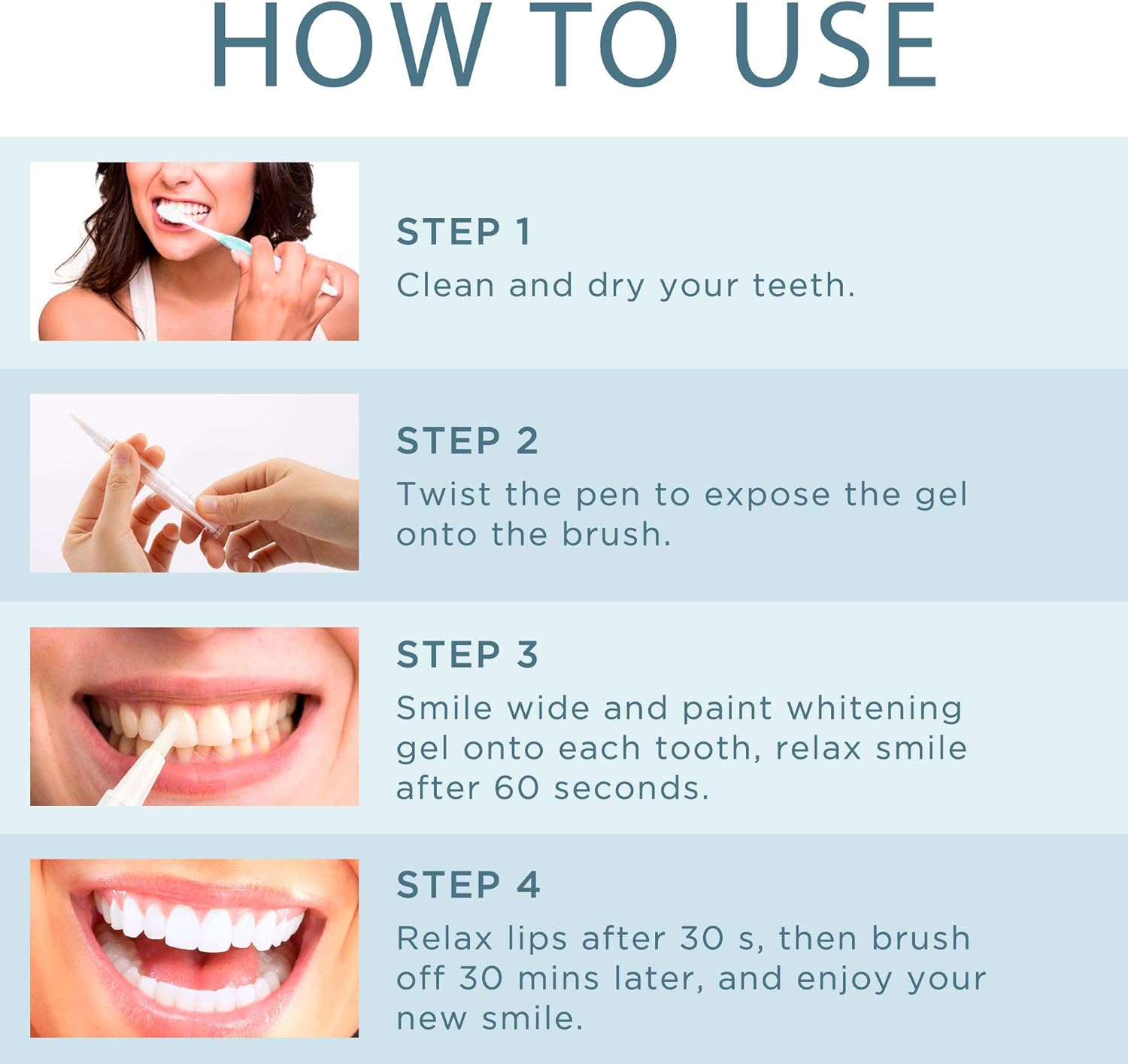 Soniultra Teeth Whitening Pen, Use Twice a Day for Visibly Whiter Teeth in 1 Week, 4 Pcs, 70+ Uses, 1 Month Supply : Beauty & Personal Care